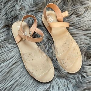 Zara Clear star sandals |NWOT|